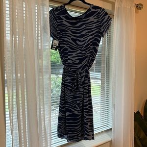 Escada Blue Striped Dress